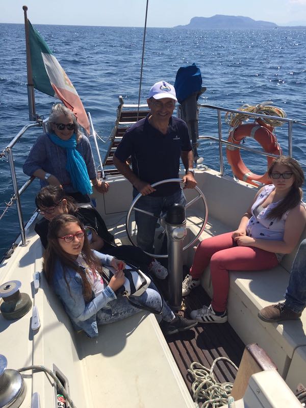 Immagini uscita in barca associazione Sant'Erasmo Nautilus Onlus